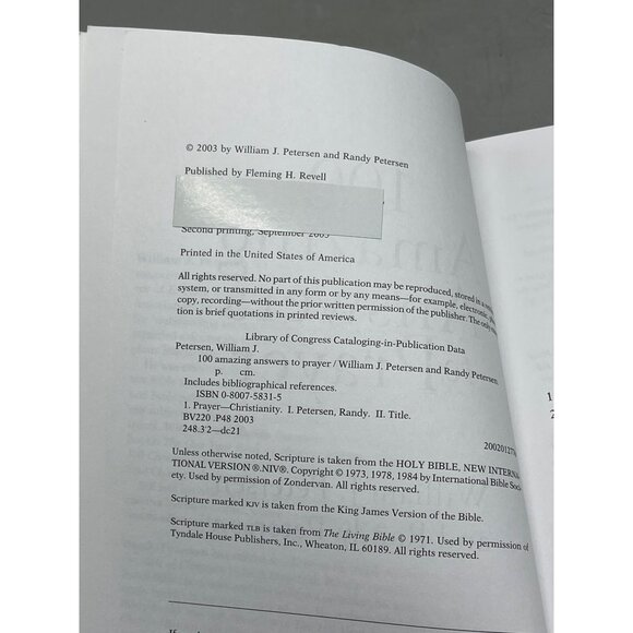 100 Amazing answers to prayer book William Petersen Randy Petersen READ - Picture 3 of 5